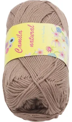Imagen del producto de Hilo CAMILA natural - 50 g, 125 m - Marrón