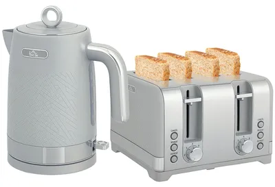 Zdjęcie produktu dla Zestaw czajnika i tostera HOMCOM: czajnik o pojemności 1,7 l i mocy 2200 W oraz toster na 4 kromki