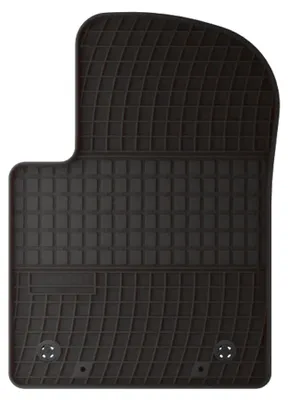 Produktbild von Fahrermatte Gummi für Fiat 500 2007-2013 (Cabrio/Schrägheck) – Schwarz, passgenau – Wielganizator PilotPad