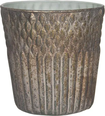 Produktbild von Clayre & Eef Teelichthalter Ø 13x13 cm Kupferfarbig Glas