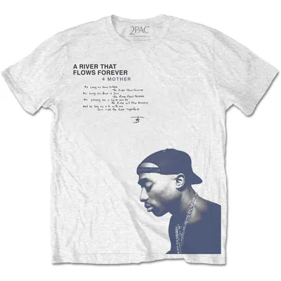 Obrázek produktu pro 2Pac A River … White L Tričko