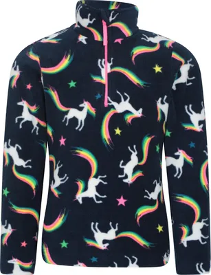 Obrázek produktu pro Mountain Warehouse - Dětský fleecový top "Endeavour" s polovičním zipem MW3370 (140) (modrý)