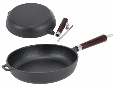 Produktbild von Krisberg Gusseisenpfanne 24 cm schwer tief Induktion