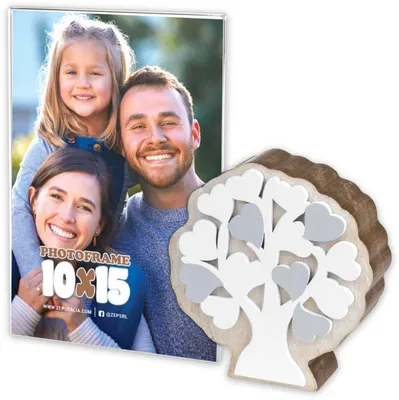Produktbild von ZEP Fotorahmen „Sandy“ 10 x 15 cm mit Holzständer