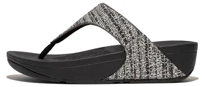 Produktbild von FitFlop Lulu Shimmerweave Toe-Post Sandals BLACK 39