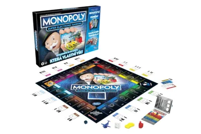 Obrázok produktu pre Monopoly Stolová hra Super Electronic Banking, 8 rok / roky