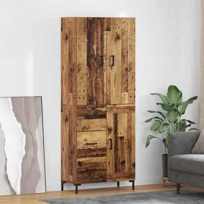 Produktbild von vidaXL Highboard Altholz 69,5 x 34 x 180 cm Holzwerkstoff