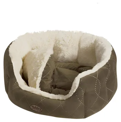 Image de Nobby Lit confort "CENO" L x l x H : 86 x 70 x 24 cm beige / marron