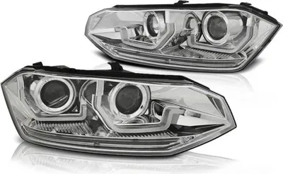 Produktbild von Scheinwerfer für VW Polo VI 2G Bj. 2017- Chrom mit dynamischem Blinker