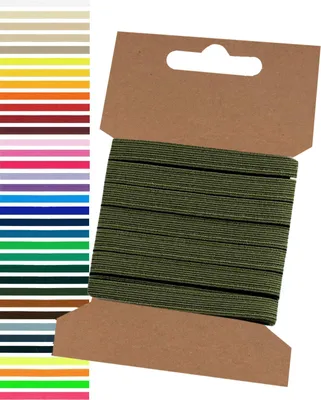 Produktbild von 5m Gummiband 6,6mm Gummilitze Wäschegummi elastisches Band Wäscheband