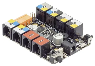 Produktbild von Makeblock Orion-Steuerboard V1, ATmega328P, 8 RJ25-Ports, 2 Motoranschlüsse, 612 V DC