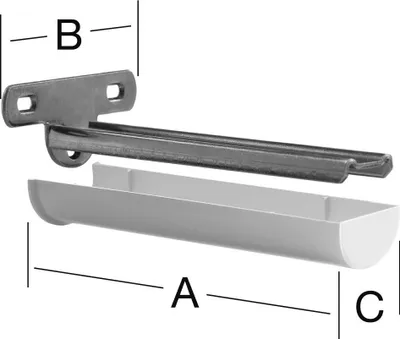 Produktbild von Vormann Linearstützen 235x82x38 mm weiß