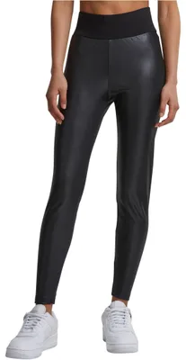 Produktbild von Urban Classics Damen Ladies Faux Leather High Waist Leggings Black, L