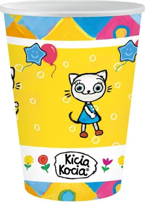 Immagine prodotto di Bicchieri di carta Kicia Kocia 250 ml, 6 pezzi