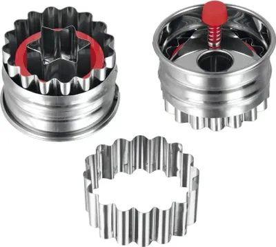 Image de Stern Linzerausstecher mit Auswerfer und Außenring
