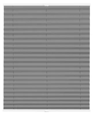 Produktbild von Lichtblick Thermo-Plissee Klemmfix, ohne Bohren, verspannt, blickdicht, Hitzeschutz grau 65 cm x 130 cm (B x L)