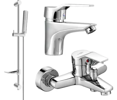 Zdjęcie produktu dla Mexen Caro DF72 zestaw wannowy, chrom - 746603DF72-00