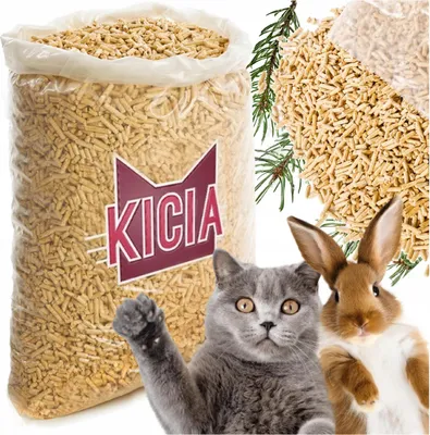 Produktbild von Holzstreu für Katzen & Kleintiere, 25L, umweltfreundlich