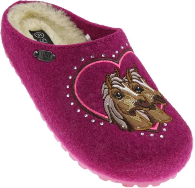 Produktbild von SUPERSOFT Mädchen Hausschuh Pferdemotiv  pink EUR 28
