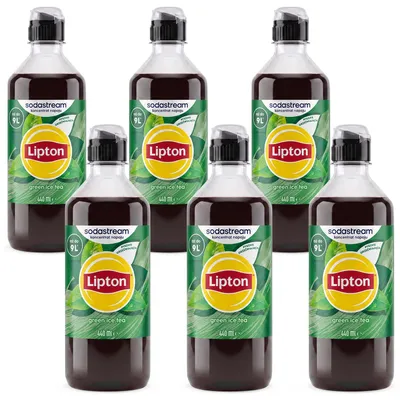 Produktbild von Lipton Sirup Eistee Grüner Tee 440ml 6er Pack für SodaStream