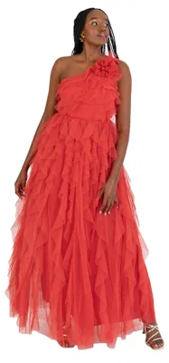 Produktbild von Anaya mit Liebe – Damenmaxikleid, einteilig, trägerlos, mit Rüschen und Schichten