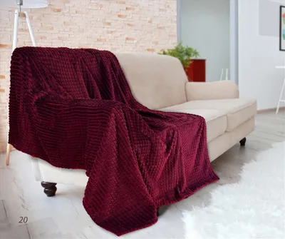Produktbild von MIKROFASER-Decke DIAMOND 150x200 weich Burgunder