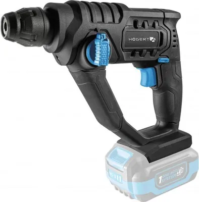 Produktbild von HÖGERT TECHNIK Akku-Schlagbohrhammer 18V, 1,5 J Pneumatischer Schlagantrieb, 5100 IPM, SDS+ Bohrfutter, LED-Beleuchtung, ohne Akku, Ideal für Mauerwerk, Holz, und Metall