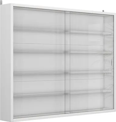 Obrázok produktu pre Nástenná vitrína Vicco Showla biely So 4 policami, Model 57894
