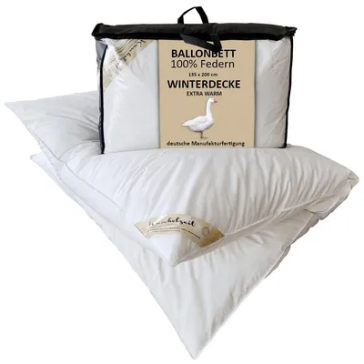 Produktbild von Ballonbett Kuschelzeit in 135x200 cm - mit 4000 Gramm Füllung aus 100% Federn