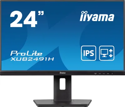 Zdjęcie produktu dla iiyama ProLite XUB2491H-B1, 60,5 cm (23.8"), 1920 x 1080 px, Full HD, LED, 0,5 ms, Czarny