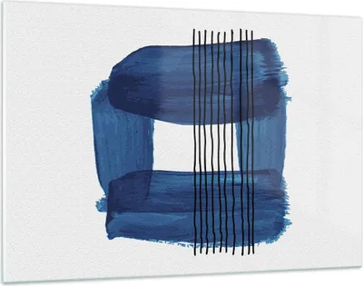 Produktbild von Bilder auf glas - Einteilig - Abstraktion Aquarell Blau - 120x80cm - Glasbilder - Wandbilder - Bilder - Wanddekoration aus Glas - Glas Bilder - Wandbild auf Glas - GAA120x80-4223