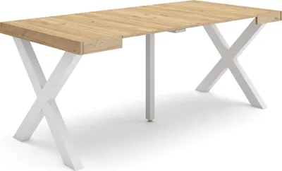 Immagine prodotto di TAPA Consolle allungabile, 180x90x73cm, Per 8 persone, Gambe in legno, Rovere