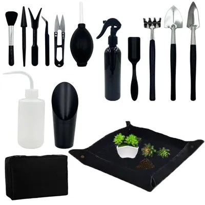 Produktbild von Omgoods – Werkzeuge für Zimmerpflanzen – Set für die Handverpflanzung – Pflege von Miniaturpflanzen – Gartenarbeit – Ideal für Pflanzenliebhaber – Geeignet für...
