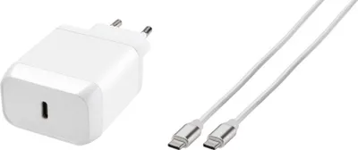 Produktbild von ViVanco™Super Fast Power Delivery Charger Set, Drinnen, AC, 1 m, Weiß