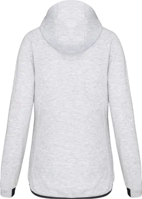 Produktbild von Proact Damen Zoodie Kapuzenpullover Sweatjacke Sweatshirt Basic Sport, Größe:L, Farbe:Ash Heather