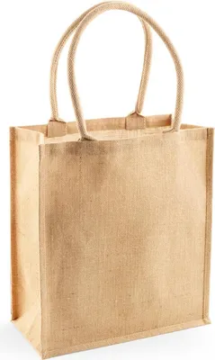 Image de Westford Mill W409 | Jute Boutique Shopper 36 x 41 x 17 cm - Couleur : Natural - Taille : One Size