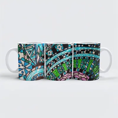 Image de raxxa Premium-Tasse "La danse des couleurs"