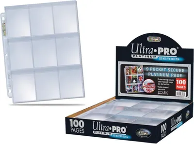 Produktbild von Ultra Pro Ultra PRO Kartenhüllen 9-Pocket Secure Platinum 3-Loch (100 St.)