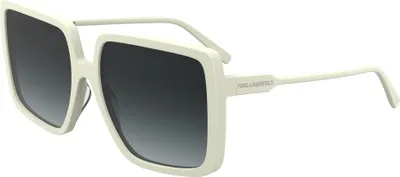 Produktbild von Karl Lagerfeld KL6187S White 58/17/140 Damen Sonnenbrillen