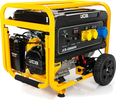 Produktbild von JCB Benzin Stromgenerator G8000PE Stromerzeuger 7900W (7,9 kW) 15 PS E-Start AVR