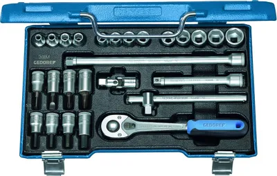 Produktbild von GEDORE 30 IMU-10 Steckschlüssel-Satz 3/8" 26-teilig 6-kant IN-IS-PH, 6229740