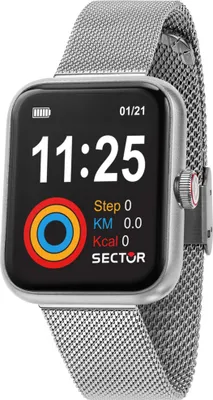 Image de SECTOR Montre Homme S-03 SMART 43.5*36.5MM DIGITAL MESH SS