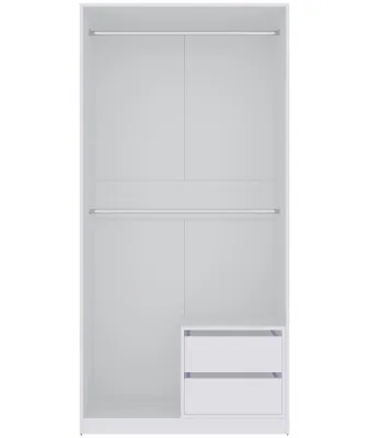 Produktbild von Marmex TRES SET12 Weiß Kleiderschrank Schubladen ohne Türen 100x206x51 cm