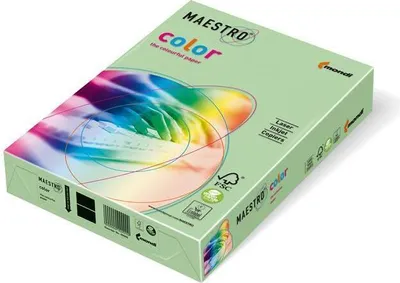 Produktbild von Mondi Maestro Color mittelgrün 80g/m² DIN-A4 - 500 Blatt MG28