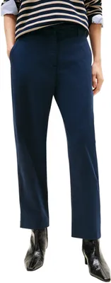 Produktbild von Tommy Hilfiger Damen Chino Hose Stretch Straight Slim Fit, Blau (Dark Night Navy), 38