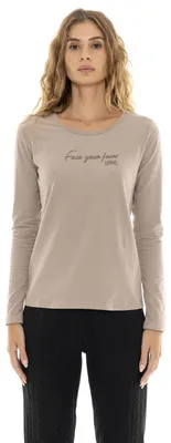 Produktbild von „Entspanntes“ Damen-Langarm-T-Shirt