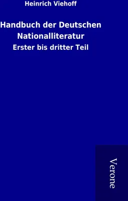Produktbild von Handbuch der Deutschen Nationalliteratur