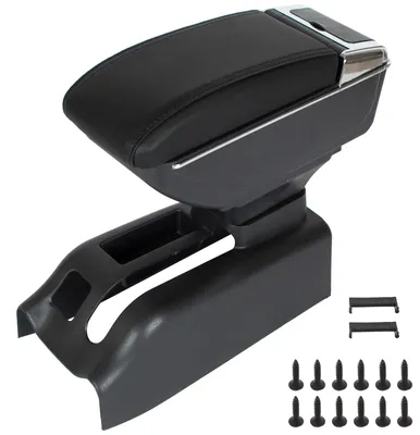 Produktbild von VW Golf IV 97-06 Armlehne mit Ablagefach, SCHWARZES + Montagesatz