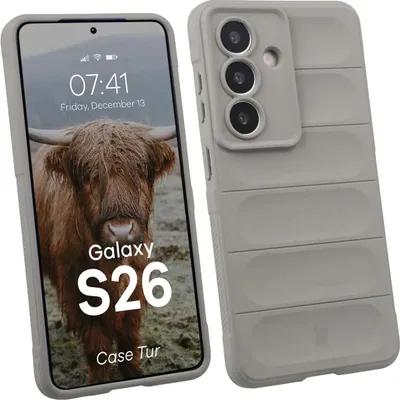 Produktbild von Robuste Handyhülle für Galaxy S26, Bizon Case Tur, Hellgrau