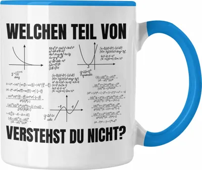 Produktbild von Trendation - Welchen Teil von Verstehst du Nicht Tasse Mathematiker Geschenkidee Physiker Studenten (Blau)